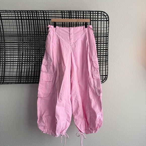 Free people Charmer Utility Pants powder pink - Picture 2 of 8